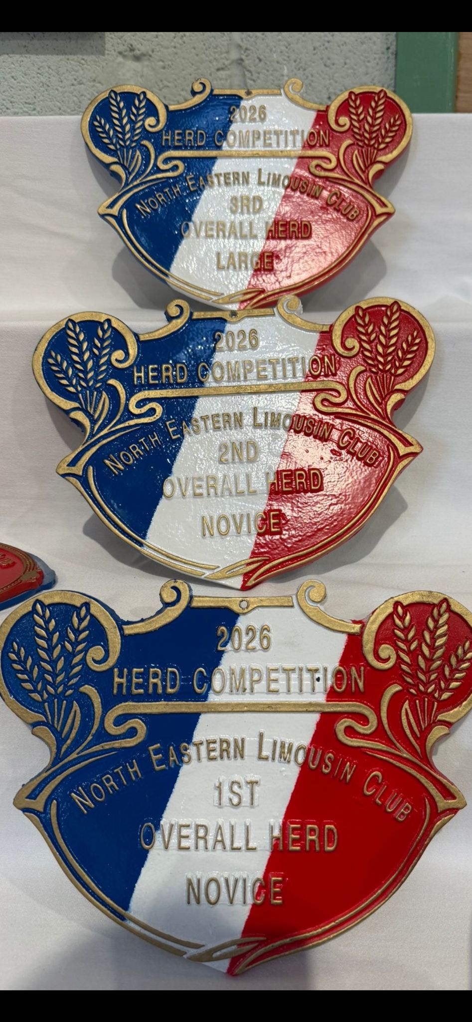 NE prize plaque